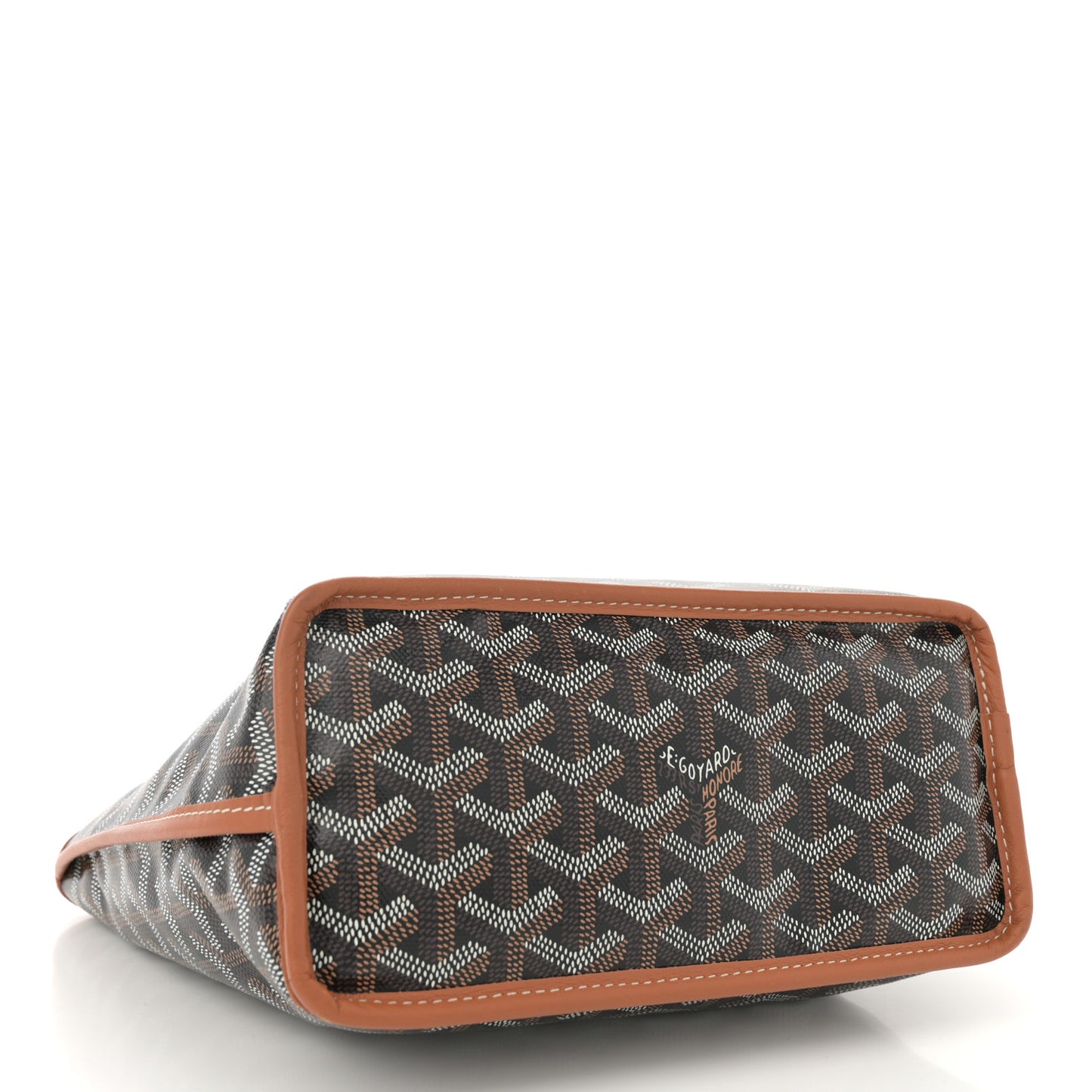 Goyardine Reversible Mini Anjou Black Gold