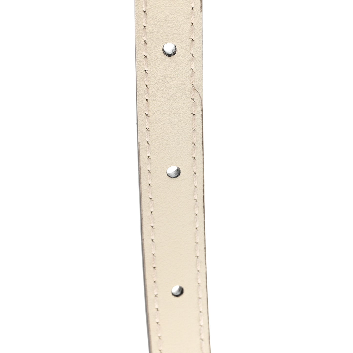 Patent Double G Thin Belt 75 30 Mystic White