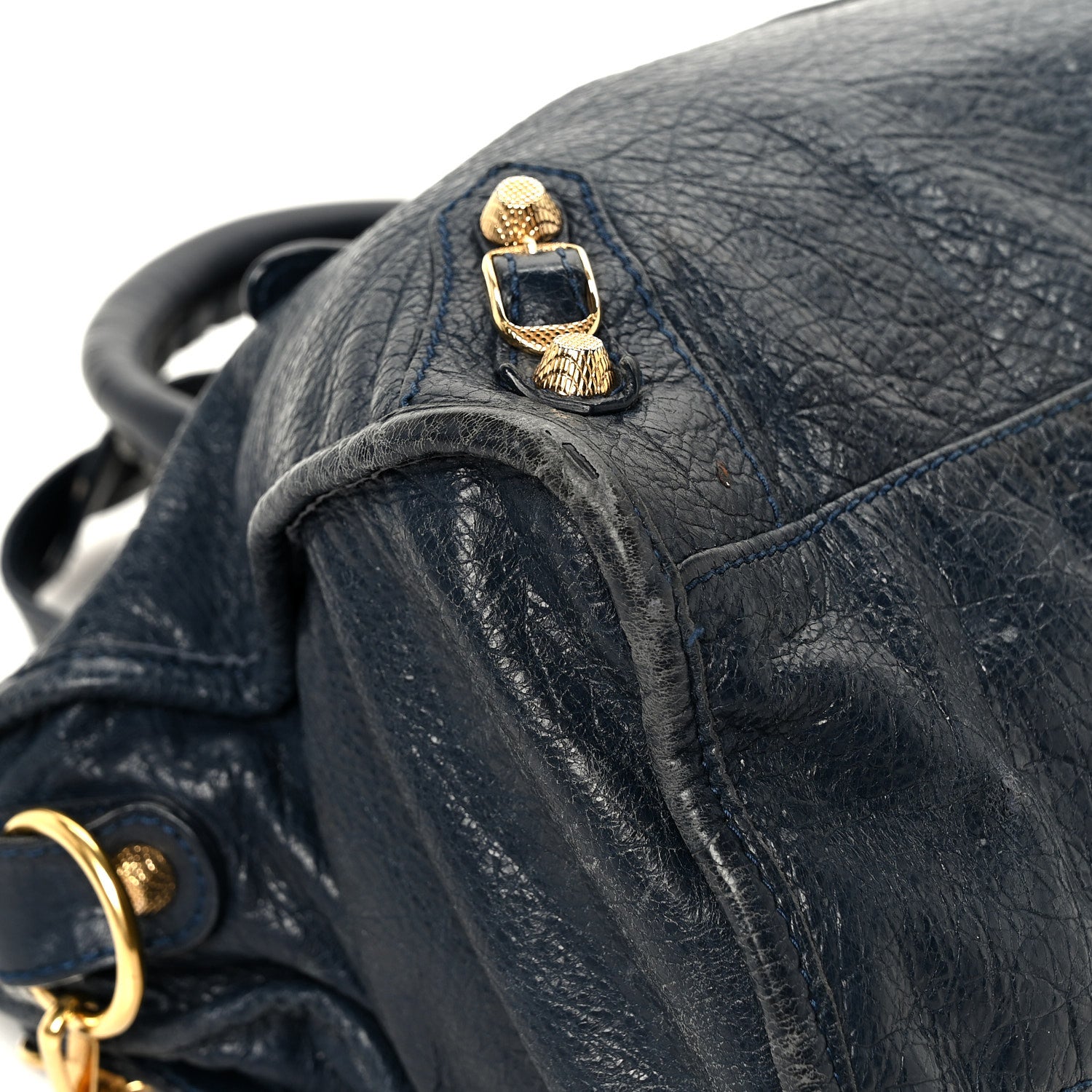 Balenciaga Agneau Giant 12 Gold Hardware City Bleu Obscur 15 of 16