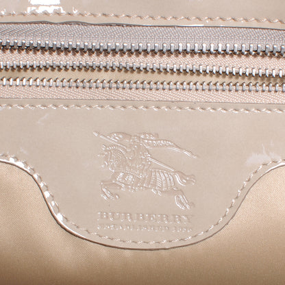 Burberry Patent Quilted Large Manor Beige 8 of 10