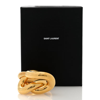 Saint Laurent Brass Maillon Bracelet M Gold 5 of 5