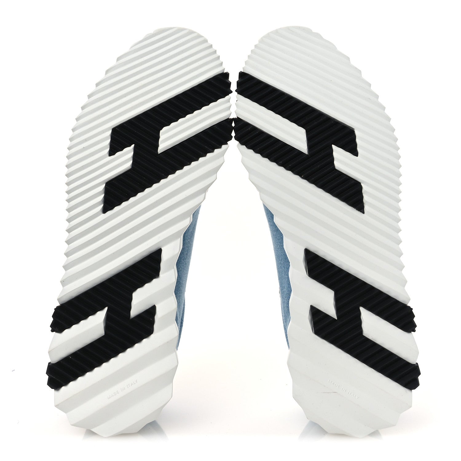 Hermes Denim Calfskin Bouncing Sneakers 40 Bleu Clair White 7 of 10