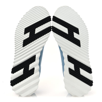 Hermes Denim Calfskin Bouncing Sneakers 40 Bleu Clair White 7 of 10