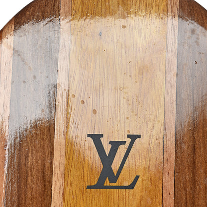 Louis Vuitton Varnished Wood Frescobol Carioca Beach Tennis Set Blue 5 of 8