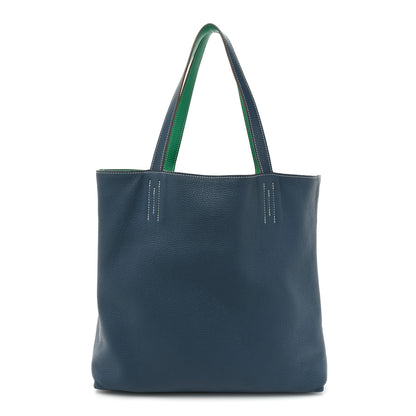 Hermes Taurillon Clemence Double Sens 36 Reversible Tote Menthe Colvert 3 of 20