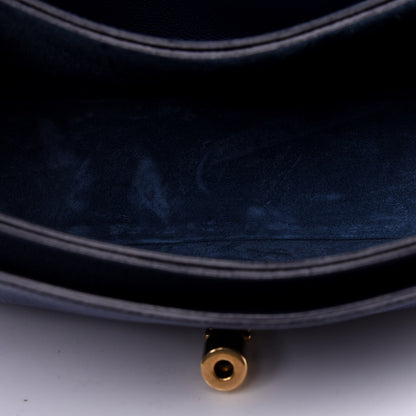 Gucci Soft Grained Calfskin Small Jackie Shoulder Bag Classic Blue Marine 8 of 21