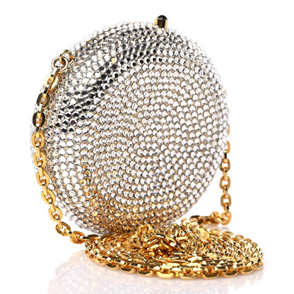Judith Leiber Swarovski Crystal Clutch Silver Black 2 of 11