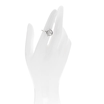 Hermes 18K White Gold Diamond PM Echappee Ring 49 5 2 of 5