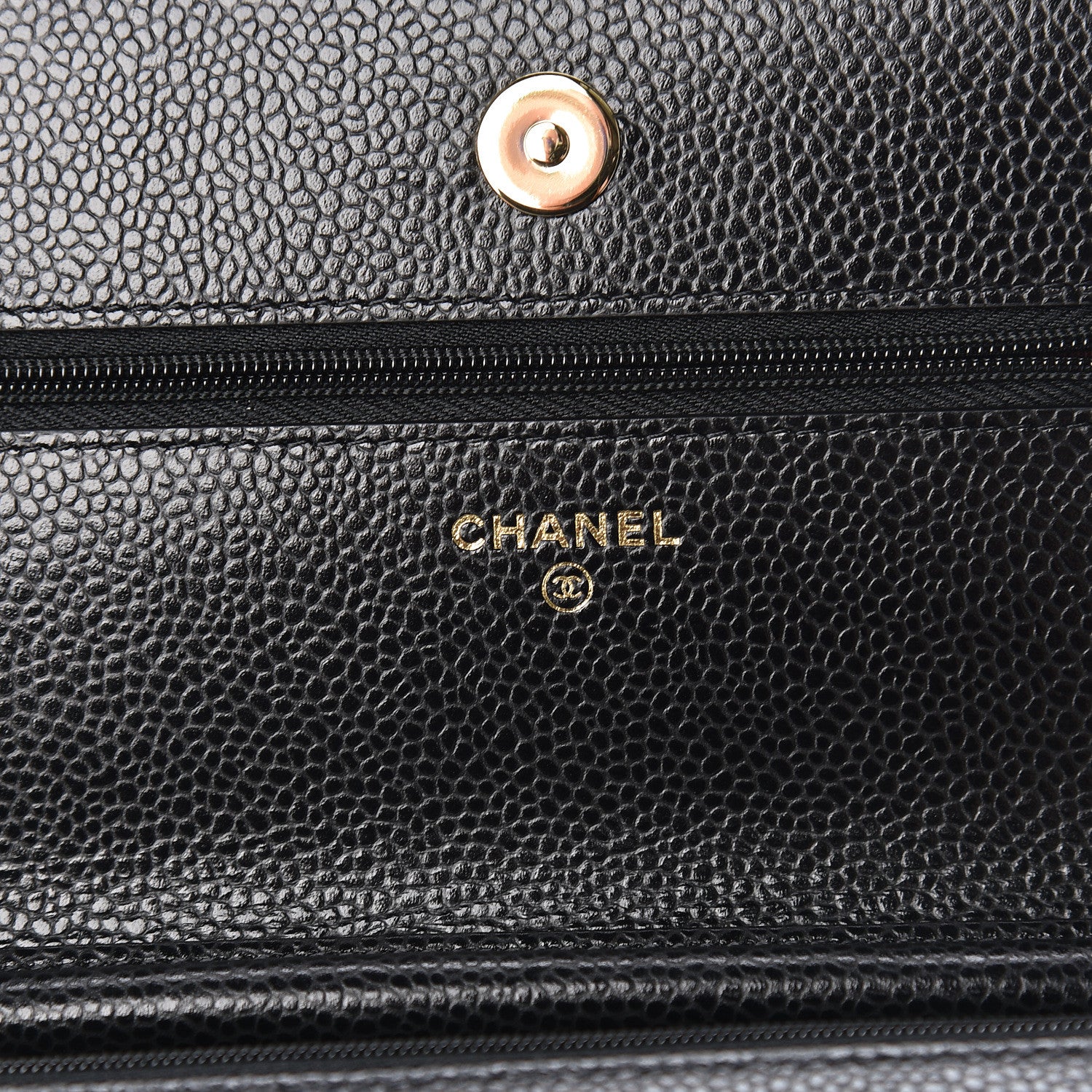 Chanel Caviar Quilted Wallet On Chain WOC Black 6 of 12