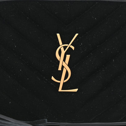 Saint Laurent Velour Matelasse Monogram Lou Belt Bag Black 8 of 10