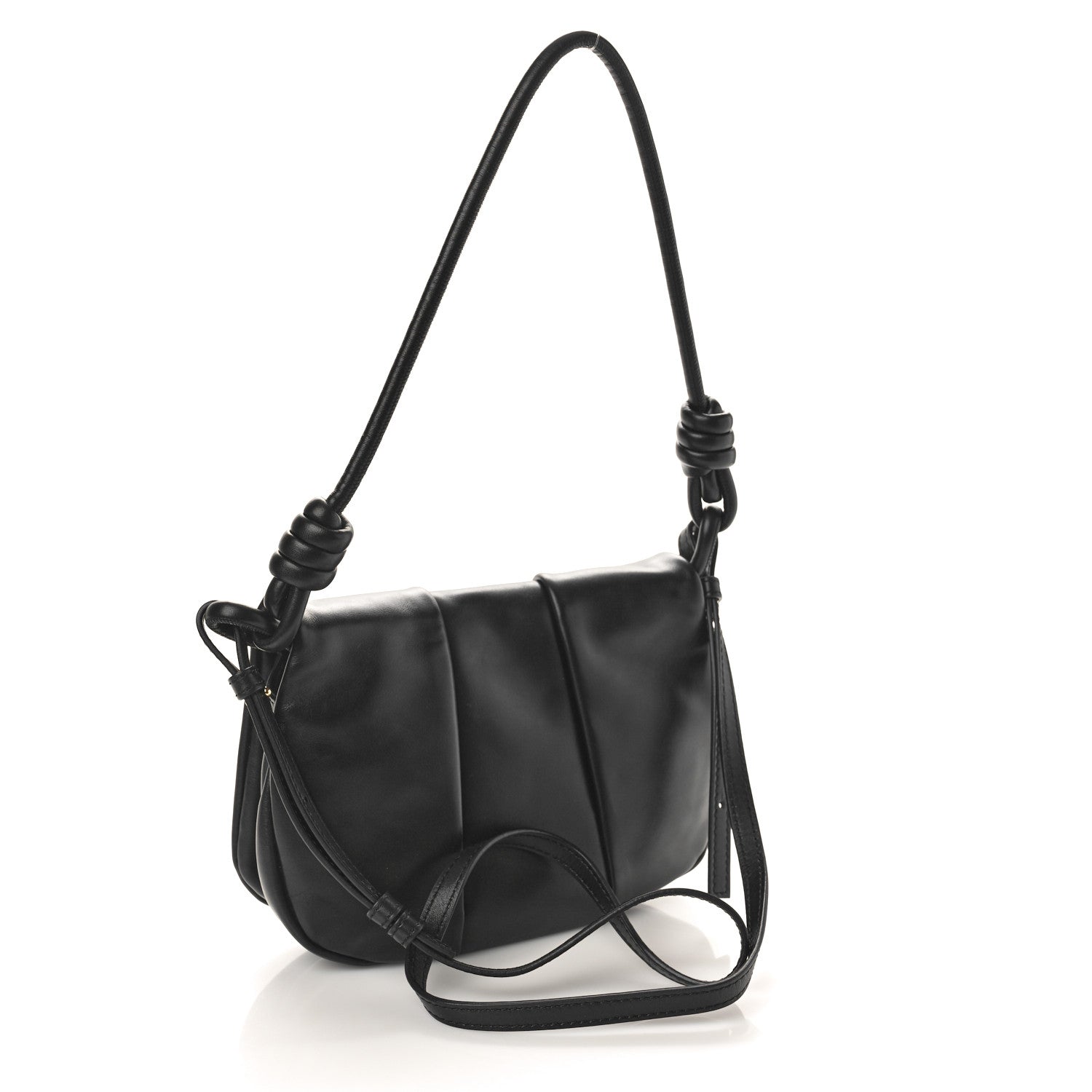 Loewe Shiny Nappa Calfskin Paseo Satchel Black 3 of 10