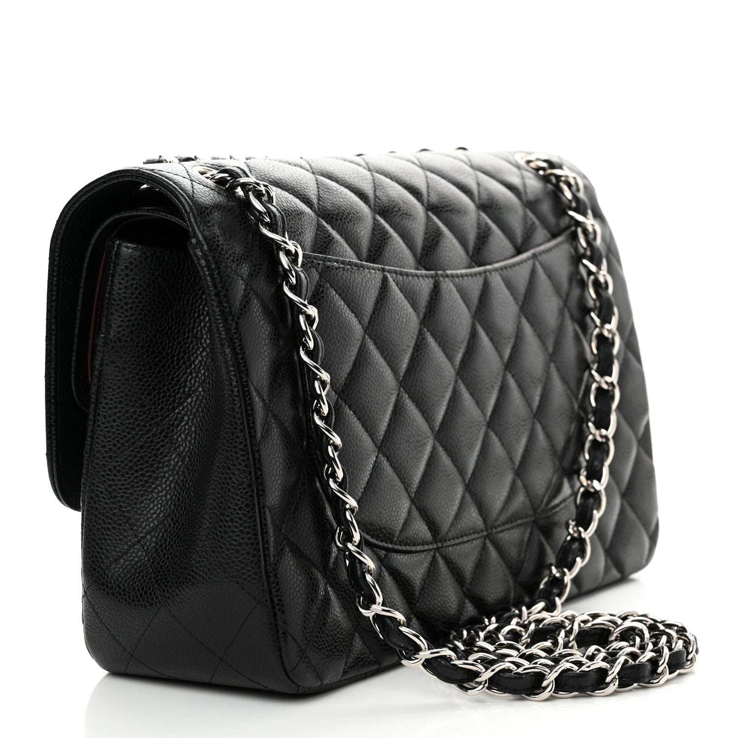 Chanel Caviar Quilted Jumbo Double Flap Black 3 of 13