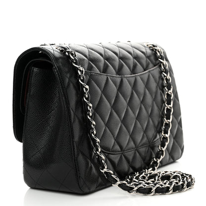 Chanel Caviar Quilted Jumbo Double Flap Black 3 of 13