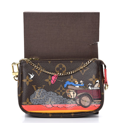 Louis Vuitton Monogram 2015 Christmas Animation Mini Pochette Accessories 7 of 7