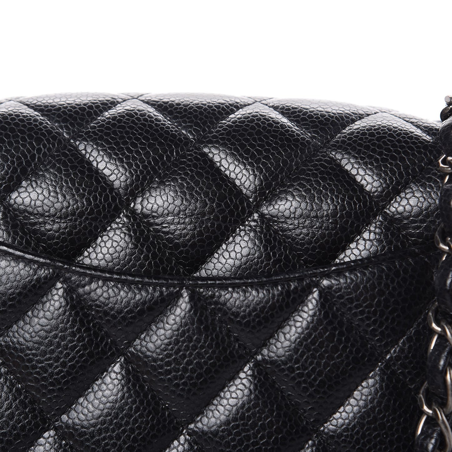 Caviar Quilted Mini Rectangular Flap Black