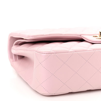 Chanel Iridescent Calfskin Quilted Medium Double Flap Light Pink 8 of 10