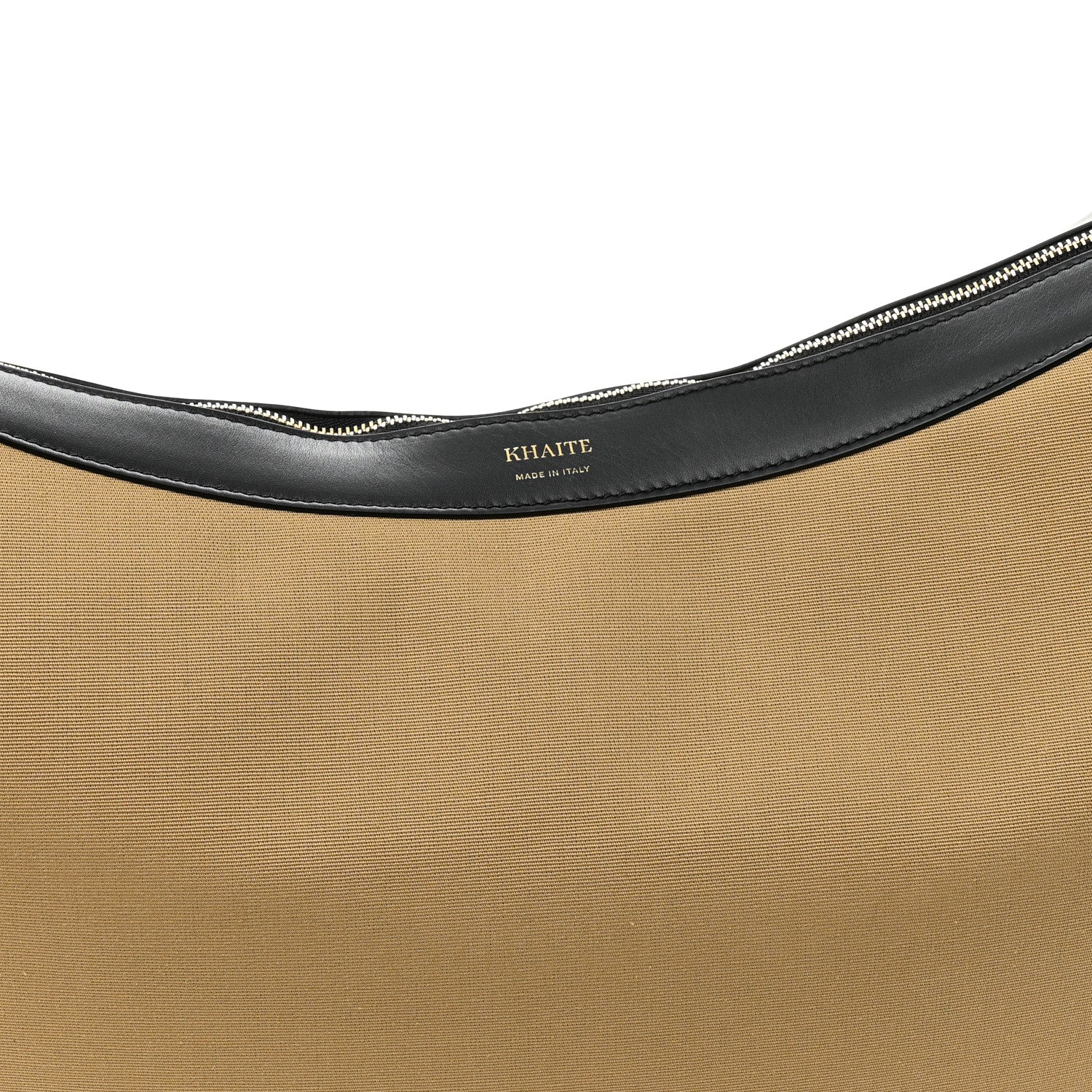 Khaite Canvas Calfskin August Hobo Beige 7 of 9