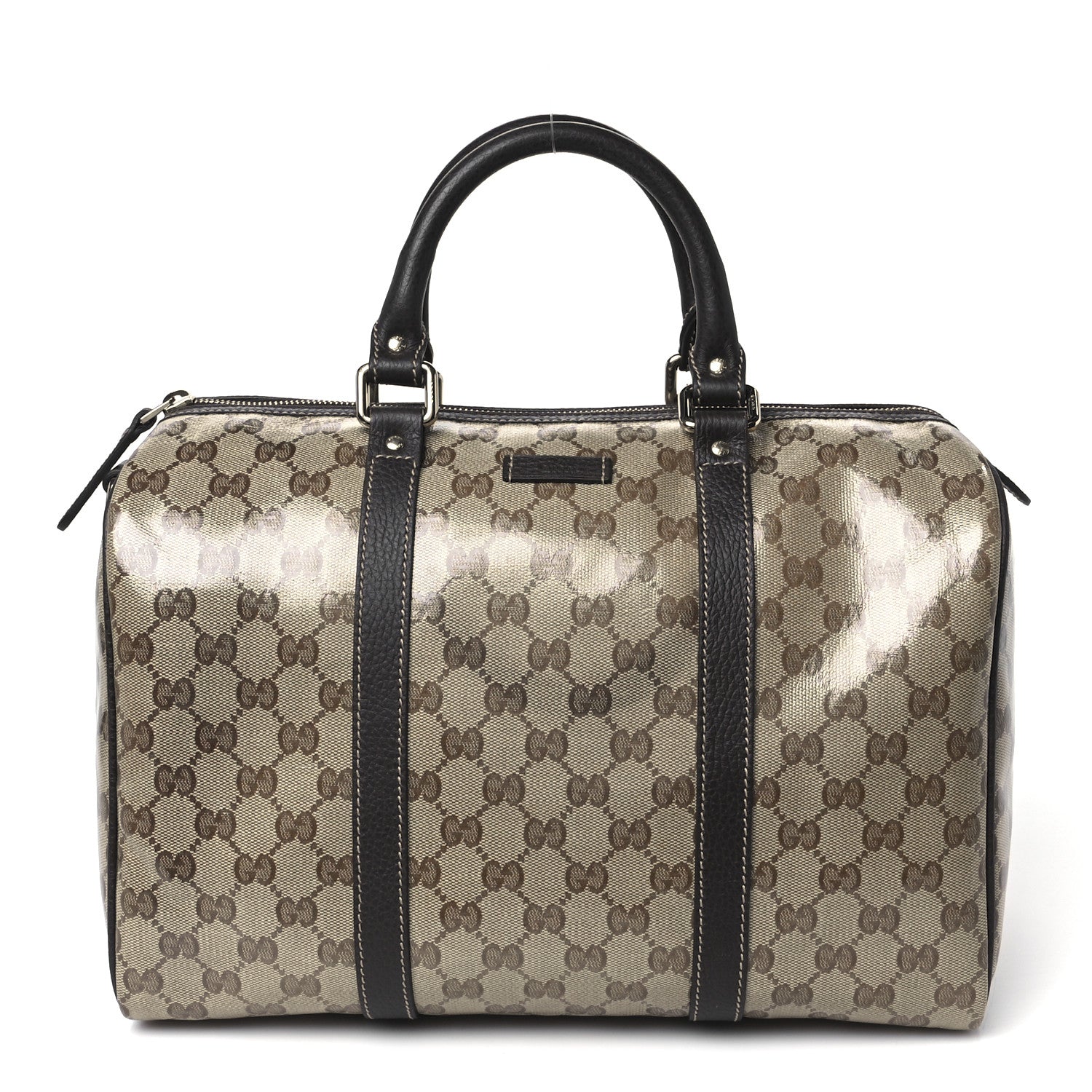 Gucci Crystal Monogram Medium Joy Boston Dark Brown 1 of 10