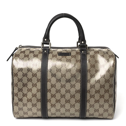 Gucci Crystal Monogram Medium Joy Boston Dark Brown 1 of 10