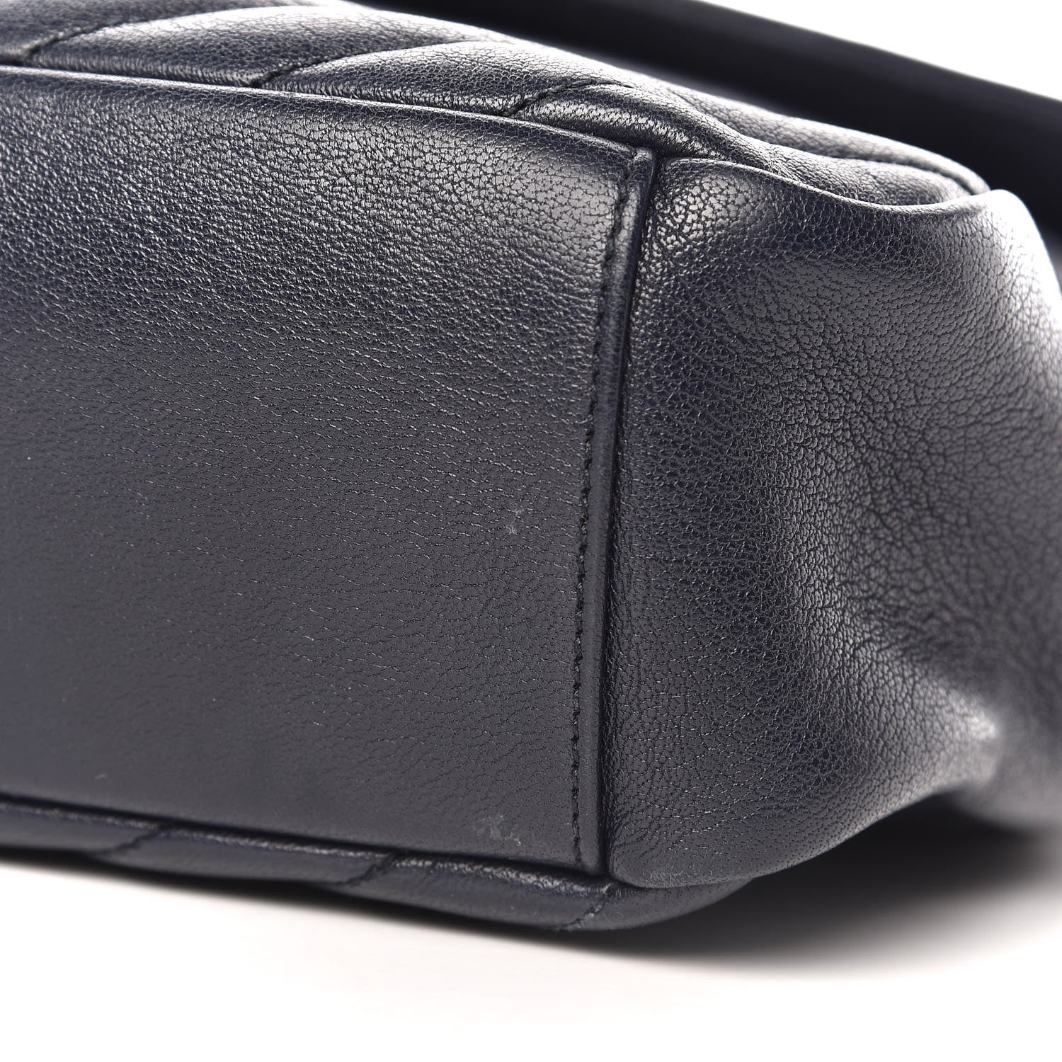 Saint Laurent Sheepskin Matelasse Chevron Monogram Large College Satchel Navy Blue 12 of 12