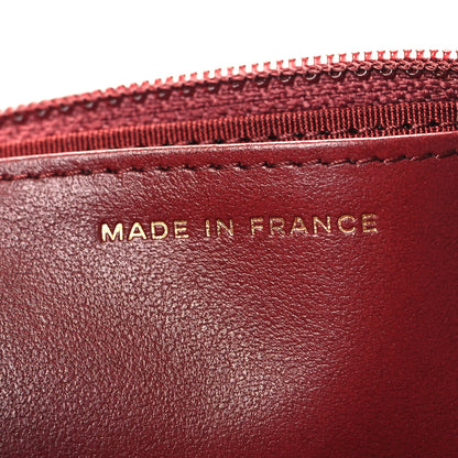 Chanel Caviar Quilted Boy Wallet On Chain WOC Burgundy 7 of 13