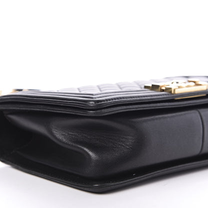 Chanel Lambskin Quilted Medium Boy Flap Black 6 of 13