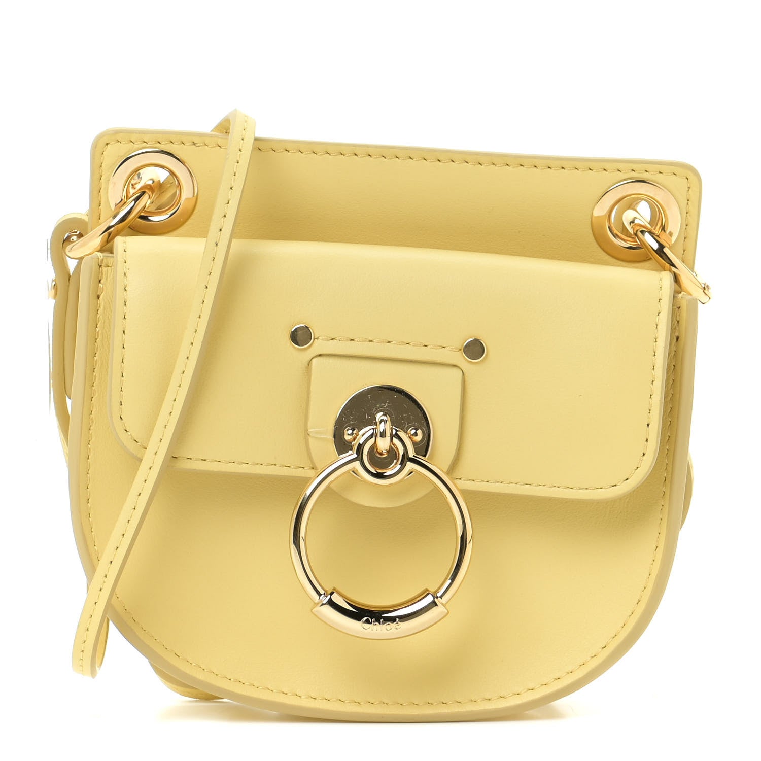 Chloe Calfskin Tess Mini Crossbody Bag Yellow 1 of 14