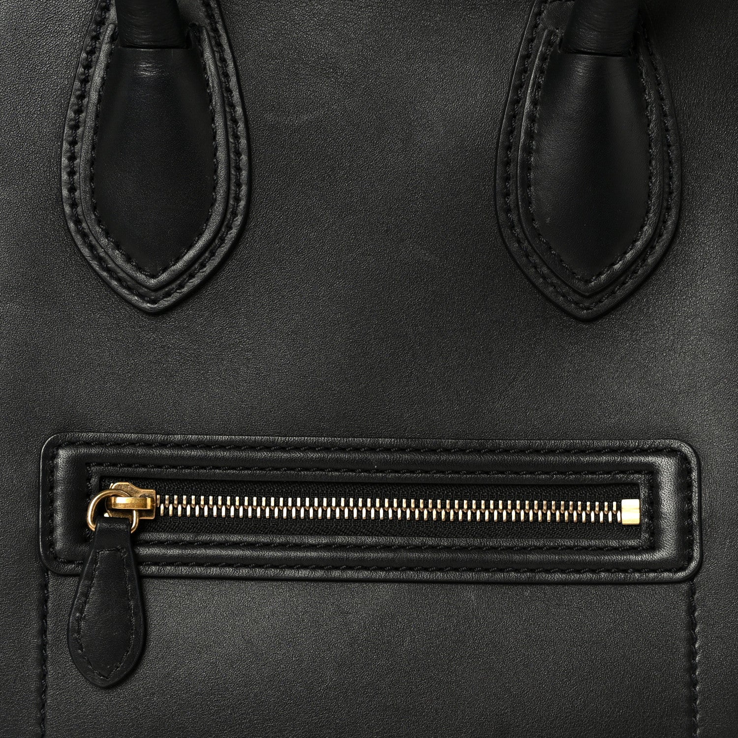 Celine Smooth Calfskin Mini Luggage Black 9 of 11