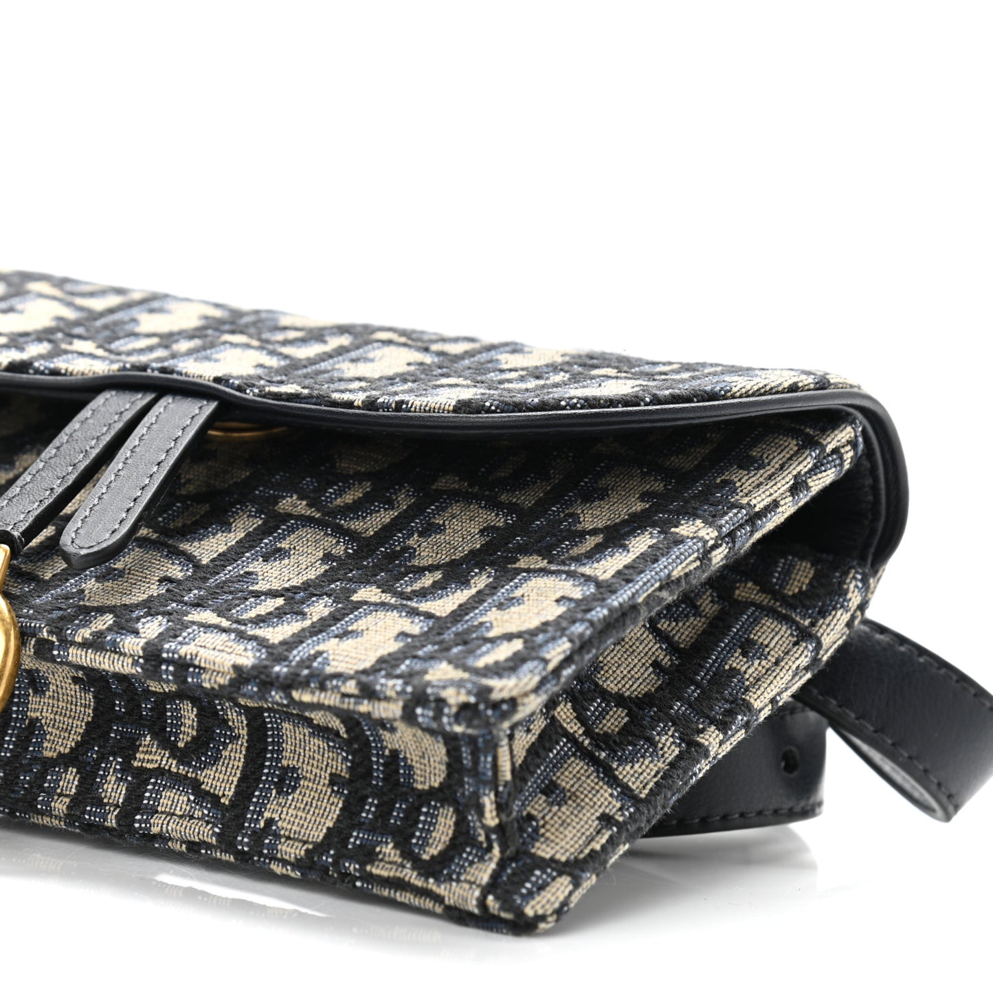 Oblique Saddle Belt Bag Blue
