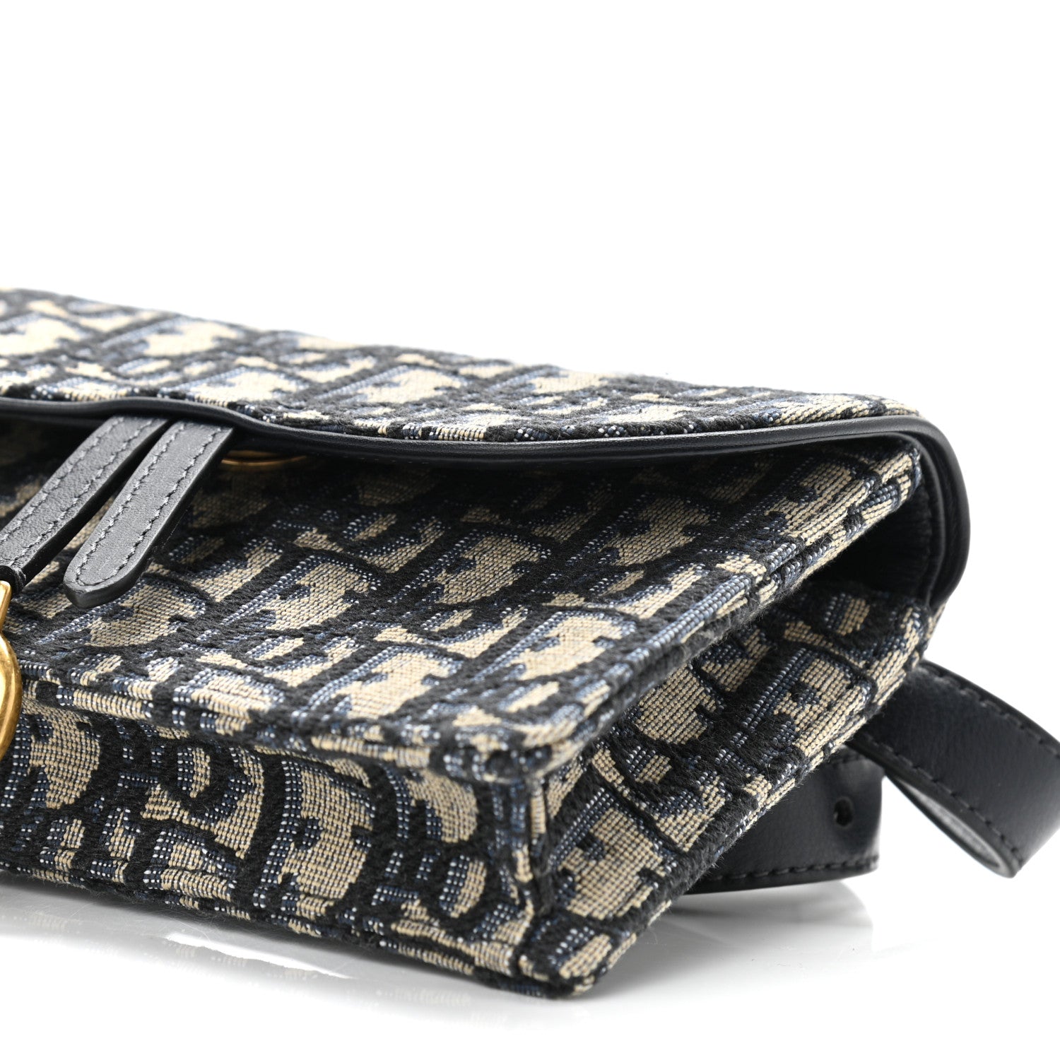Christian Dior Oblique Saddle Belt Bag Blue 10 of 11