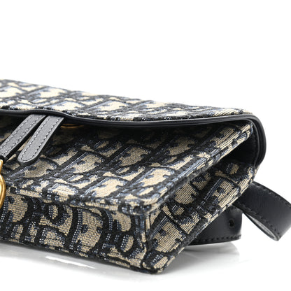 Christian Dior Oblique Saddle Belt Bag Blue 10 of 11