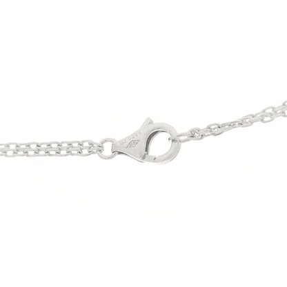 Cartier 18K White Gold Ceramic Diamond Three Ring LOVE Necklace 5 of 6