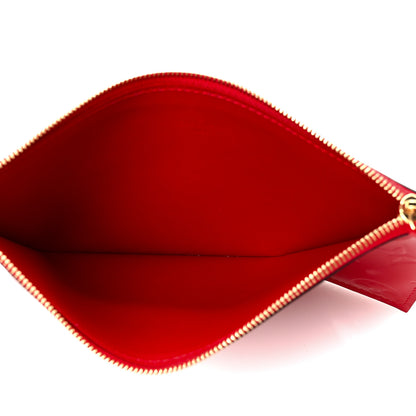 Louis Vuitton Vernis Felicie Pochette Chain Wallet Cherry 11 of 15