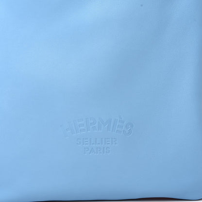 Hermes Cheri Calfskin Bridado Backpack Bleu Du Nord 9 of 10
