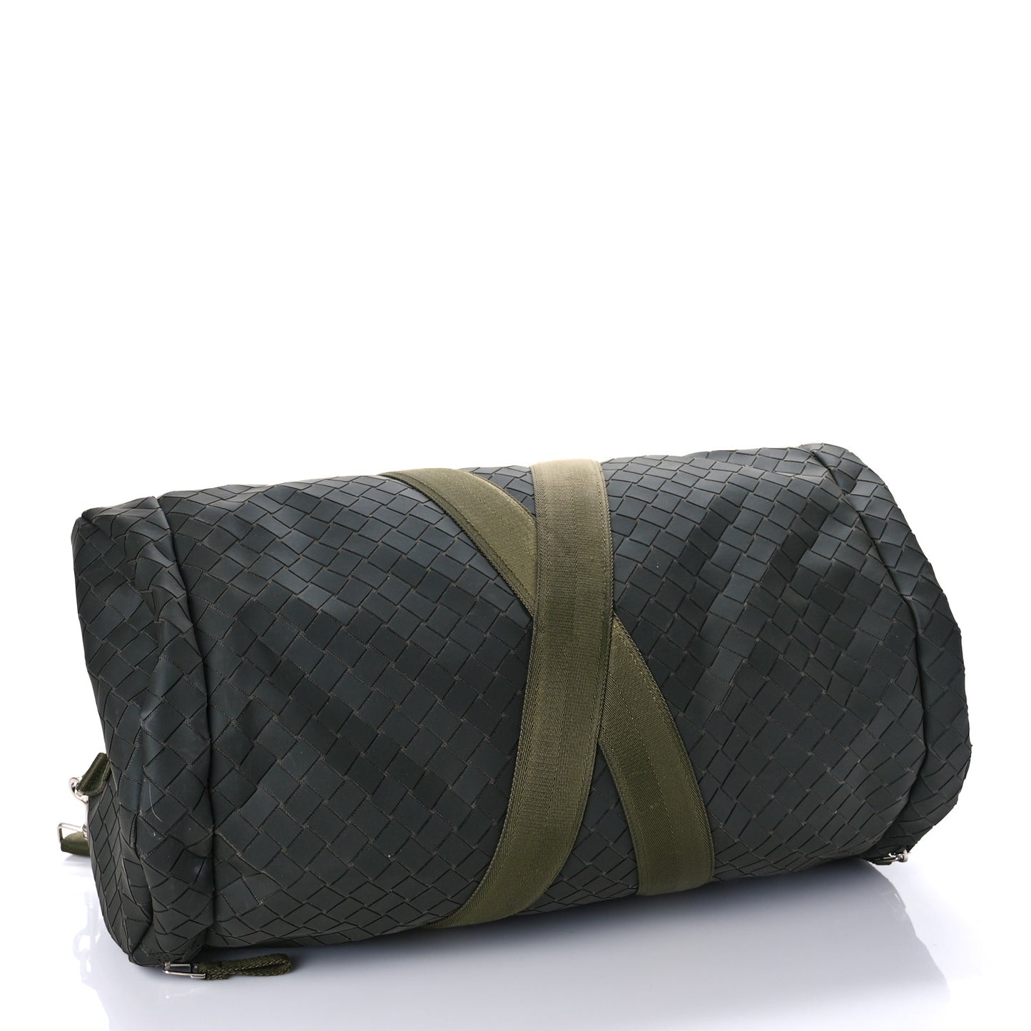 Intrecciato Rubber Canvas Duffle Bag Camping