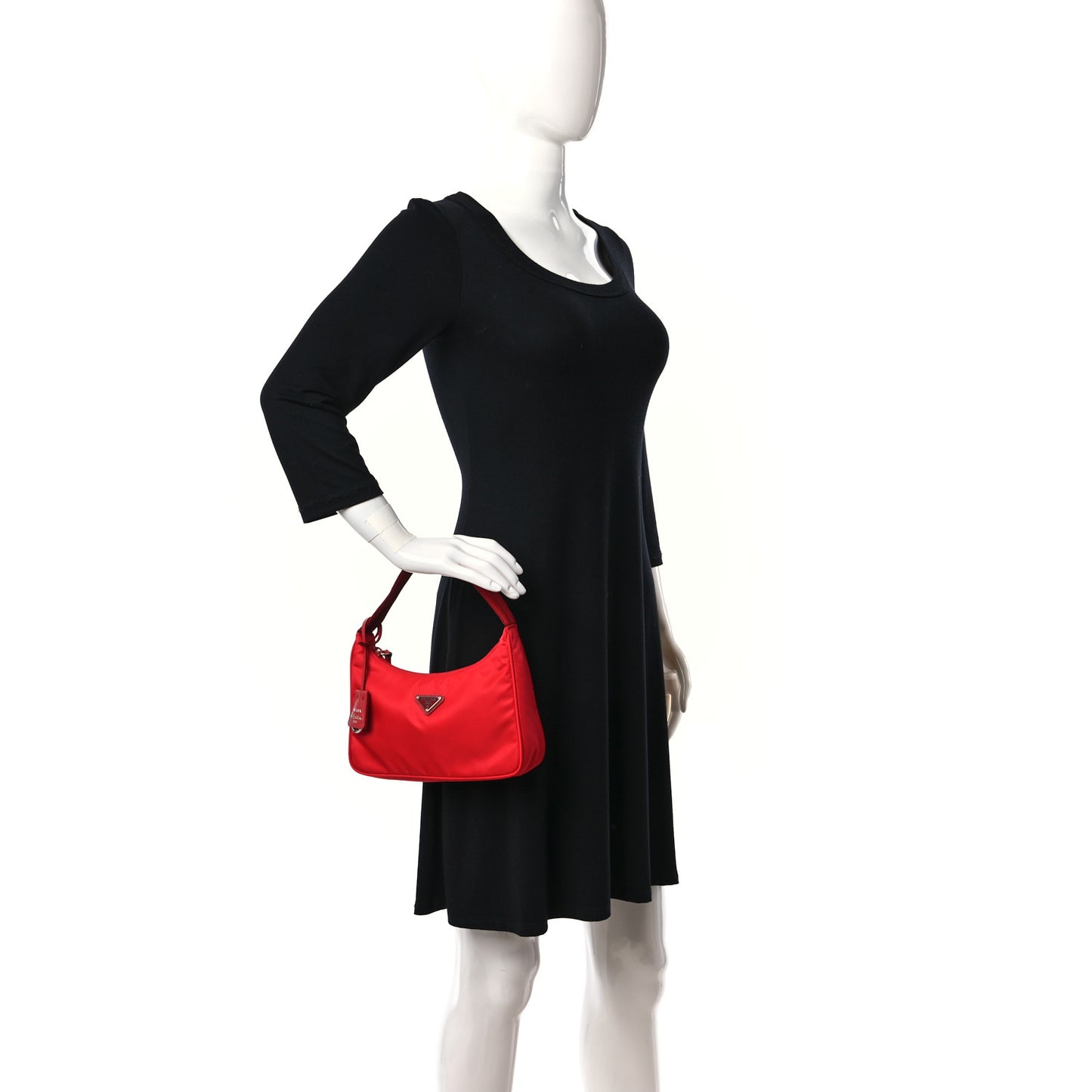 Tessuto Nylon Mini Re-Edition 2000 Bag Rosso