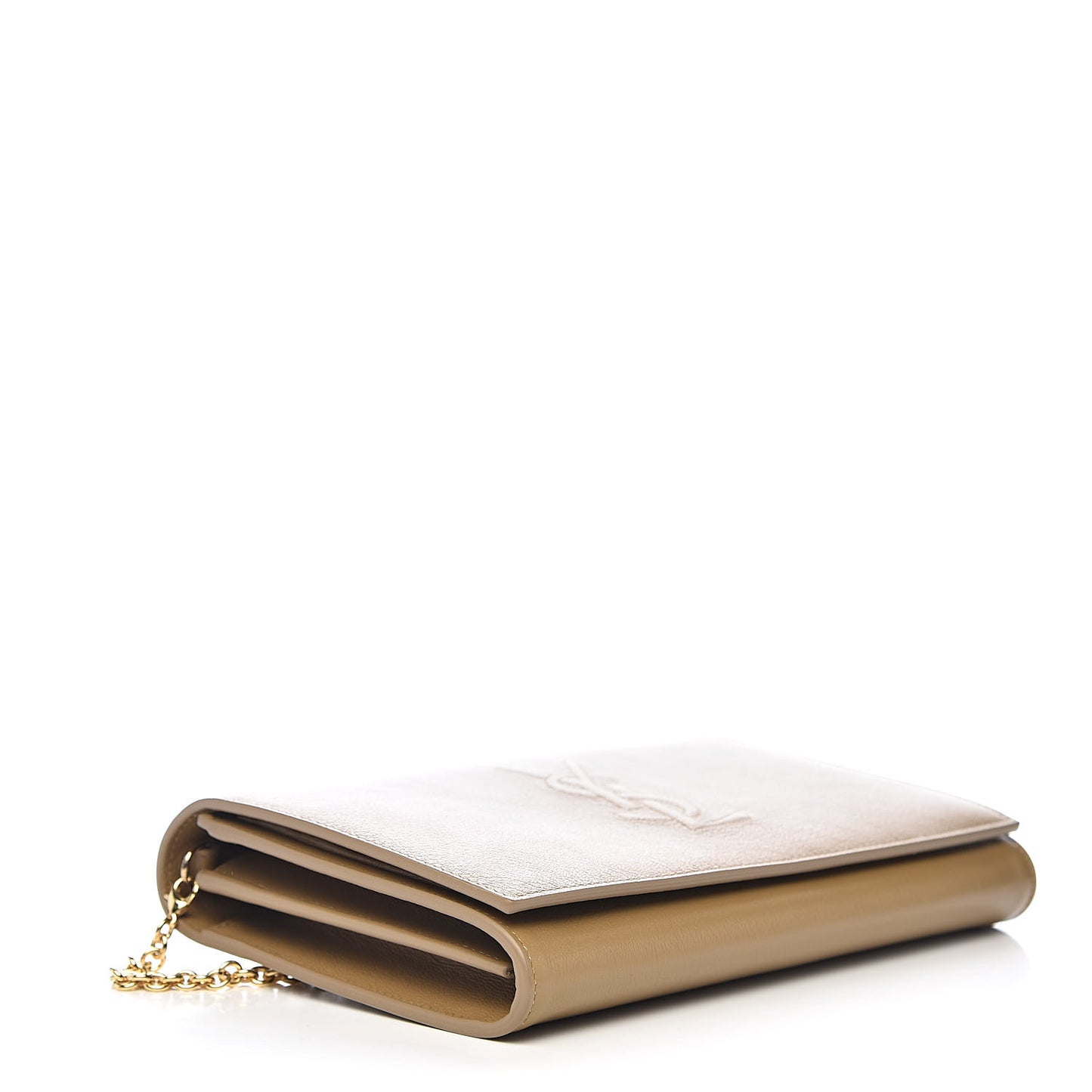 Calfskin Belle de Jour Chain Clutch Beige