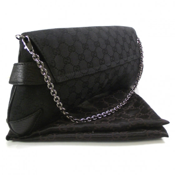 Monogram Horsebit Clutch Black