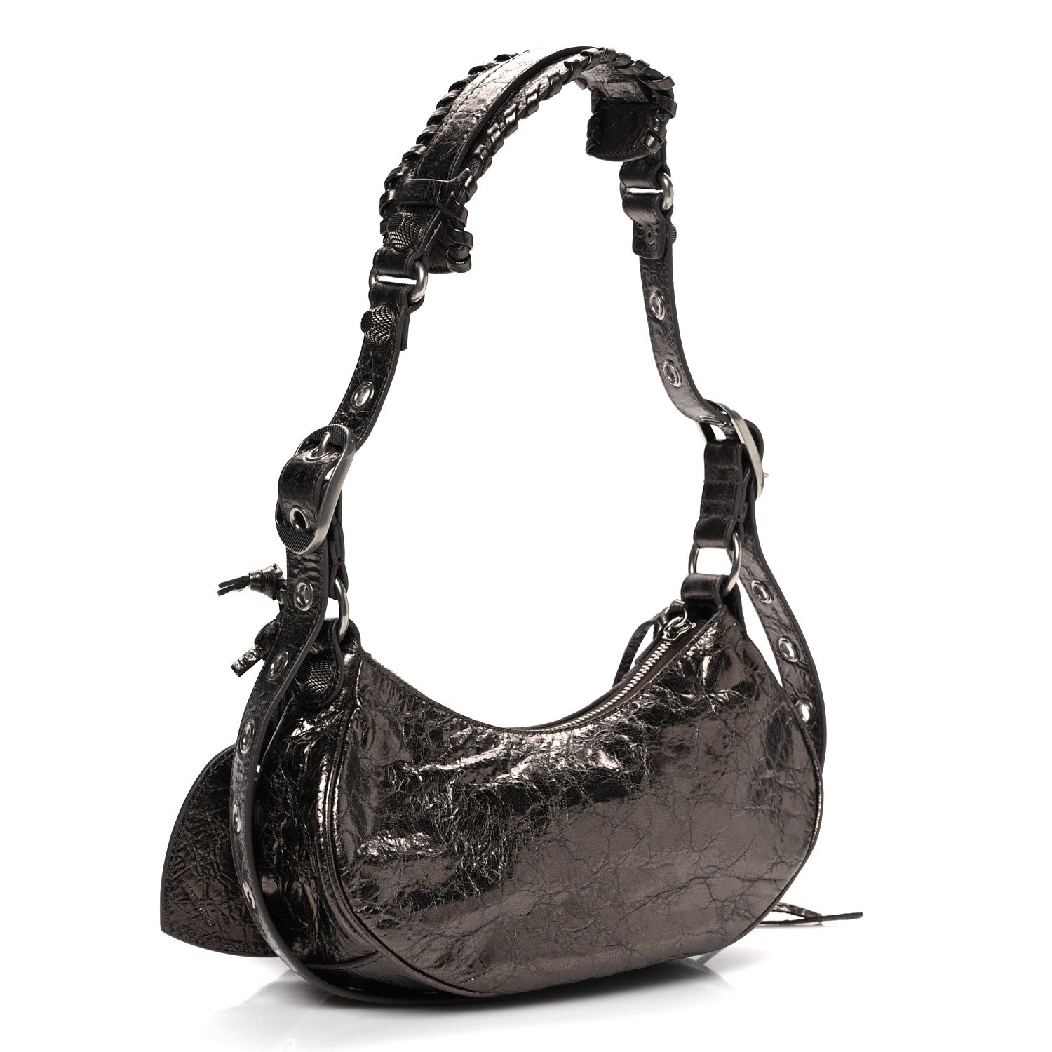 Balenciaga Metallic Agneau Arena Le Cagole Shoulder Bag XS Dark Bronze 4 of 10