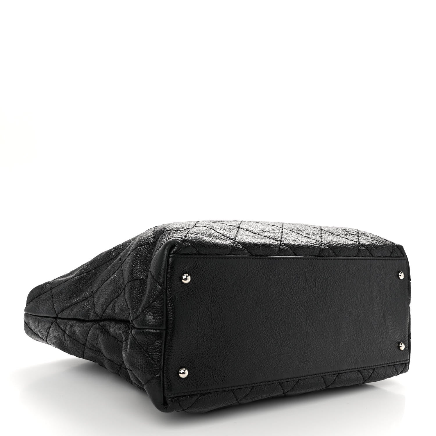 Chanel Glazed Calfskin Large On The Road Tote Black 4 of 11