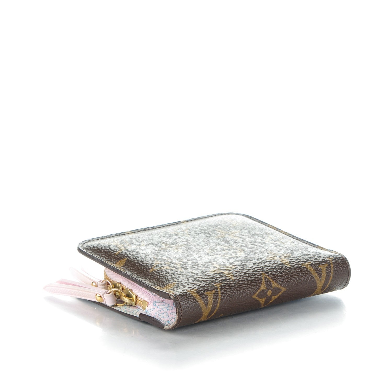Louis Vuitton Monogram Fleuri Insolite PM Wallet Rose 4 of 7