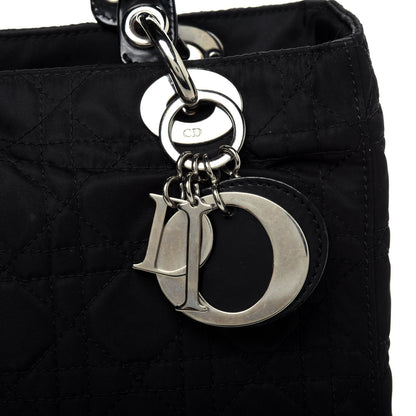 Christian Dior Nylon Cannage Medium Lady Dior Black 16 of 19