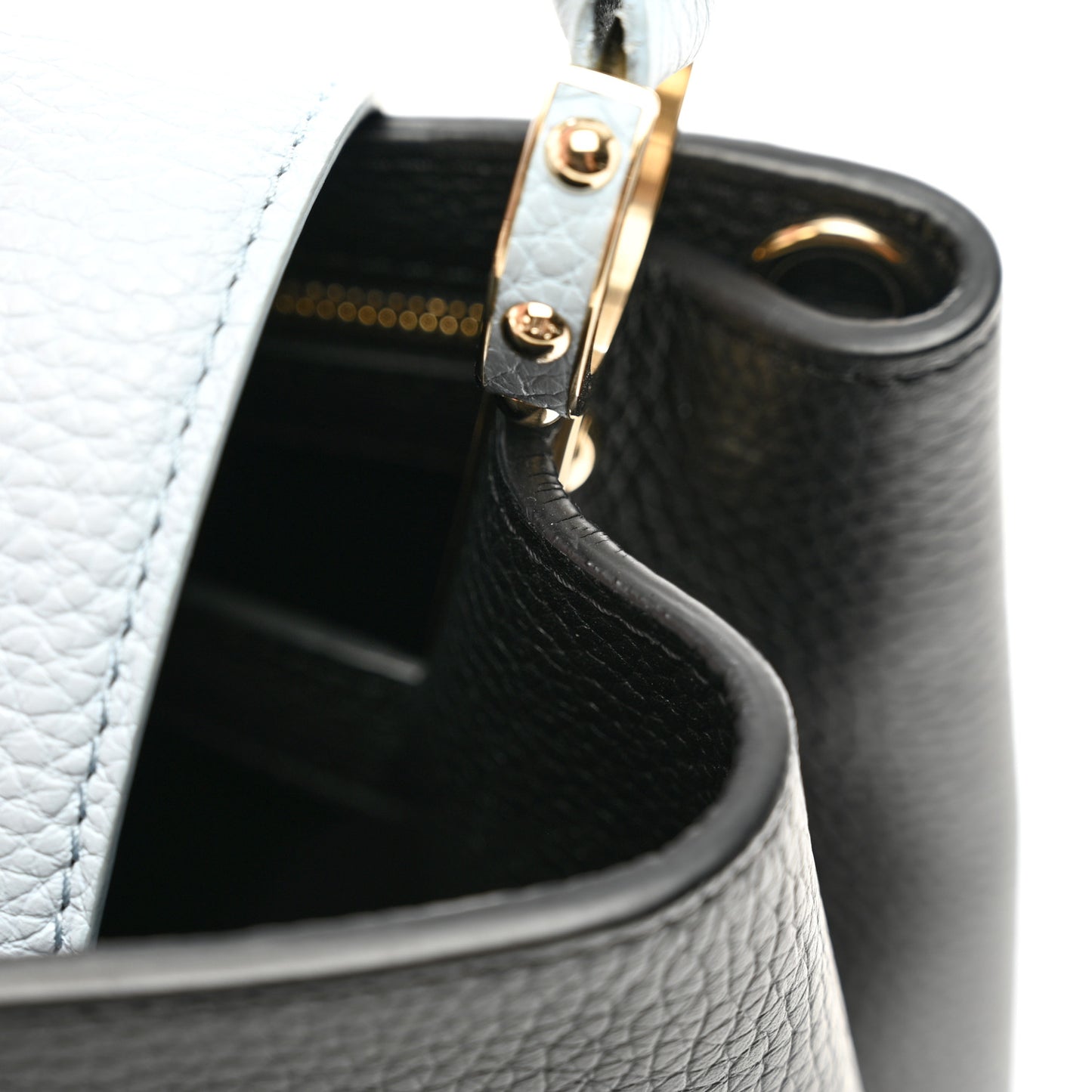 Taurillon Capucines MM Black Blue White