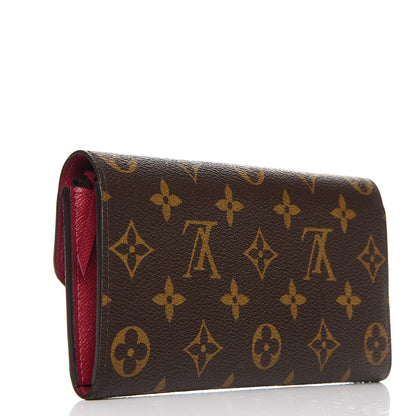 Louis Vuitton Monogram Emilie Wallet Fuchsia 3 of 7