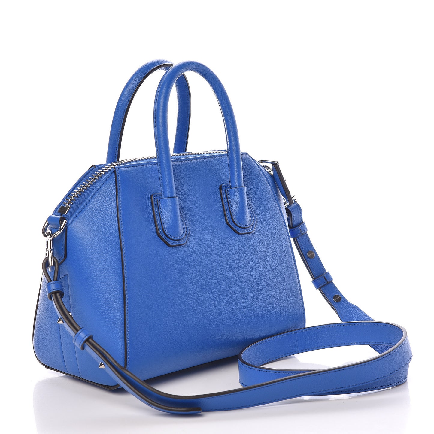 Sugar Goatskin Mini Antigona Persian Blue