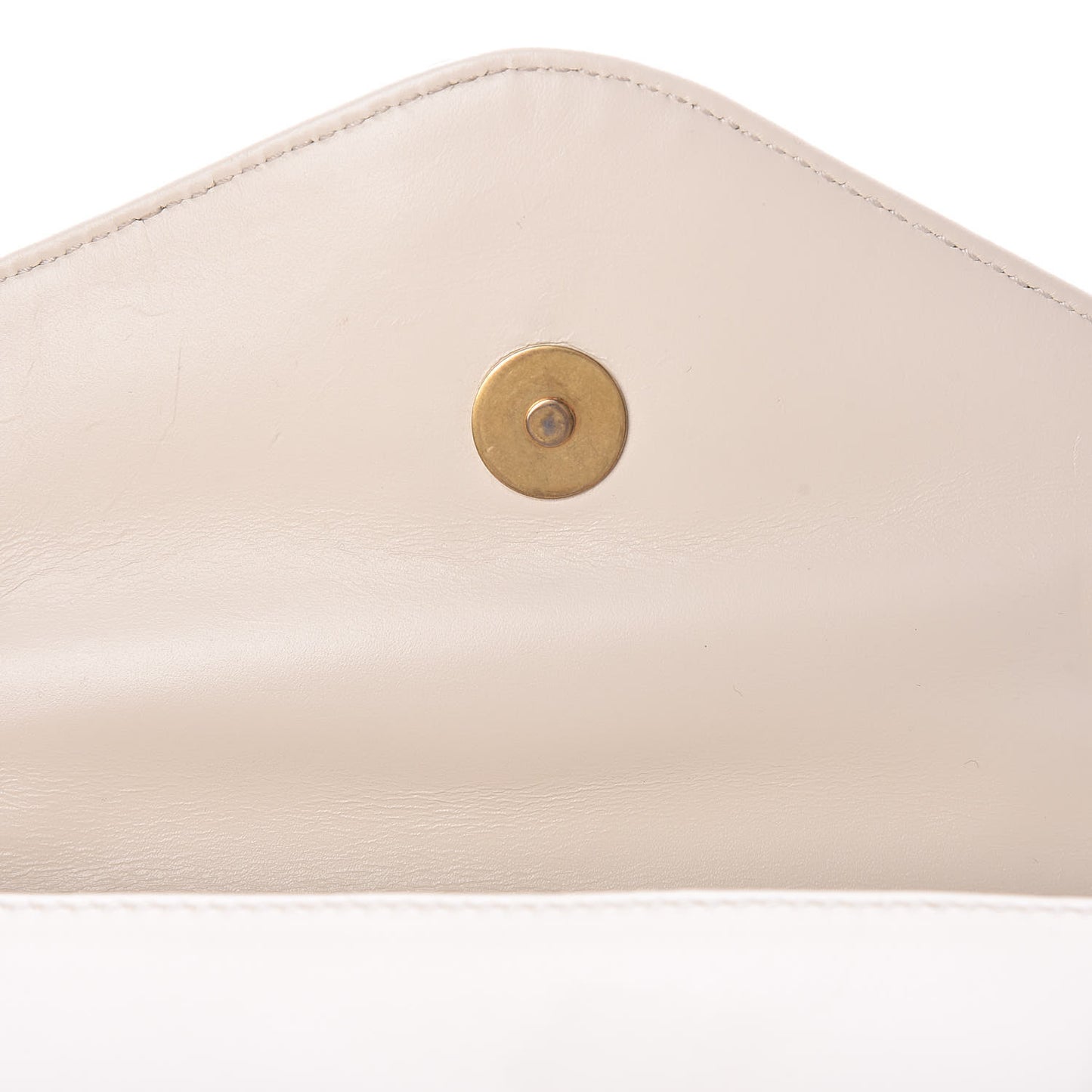 Nappa Pearl Studded Mini Queen Margaret Broadway Shoulder Bag Mystic White