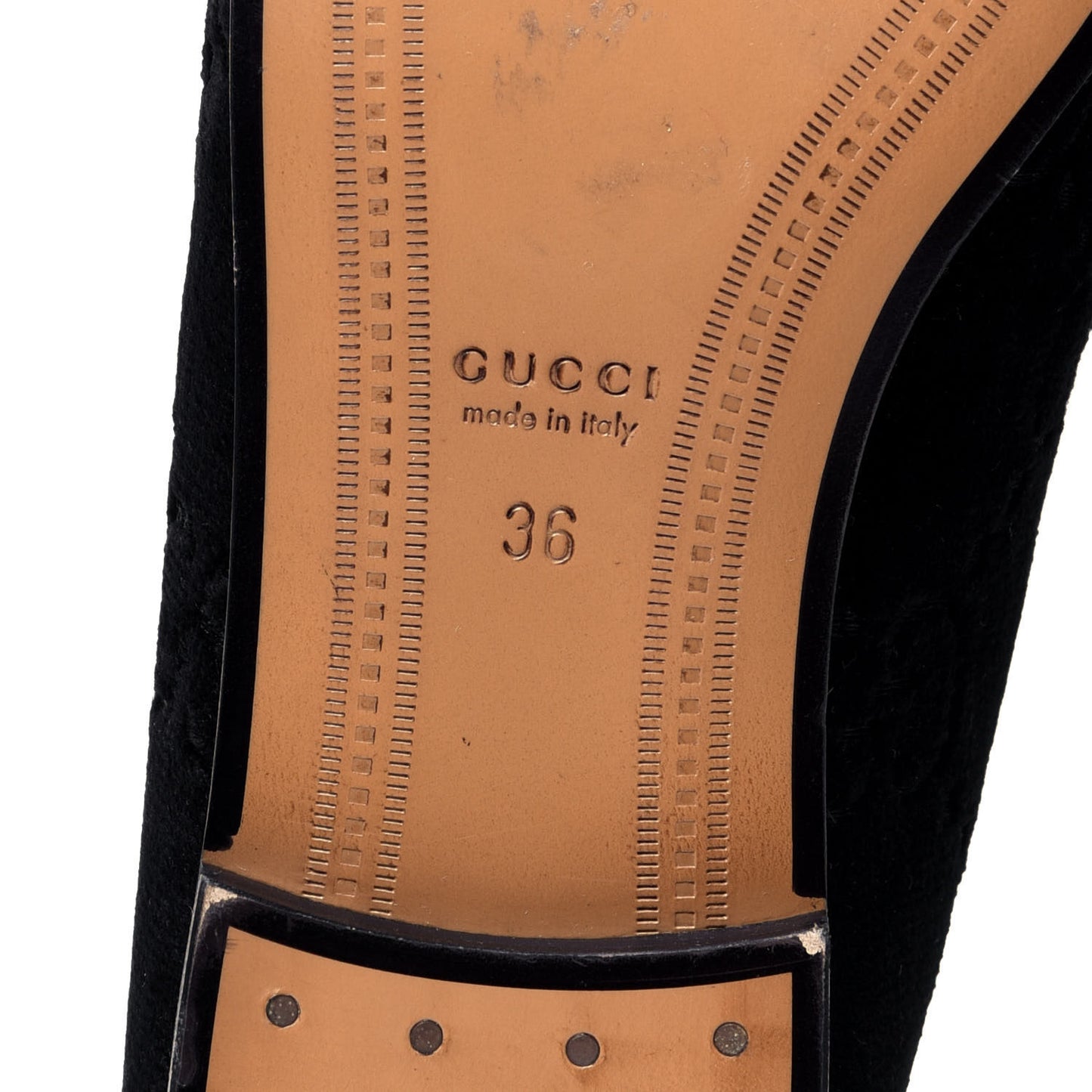 Velvet GG Monogram Horsebit Womens Jordaan Loafers 36 Black