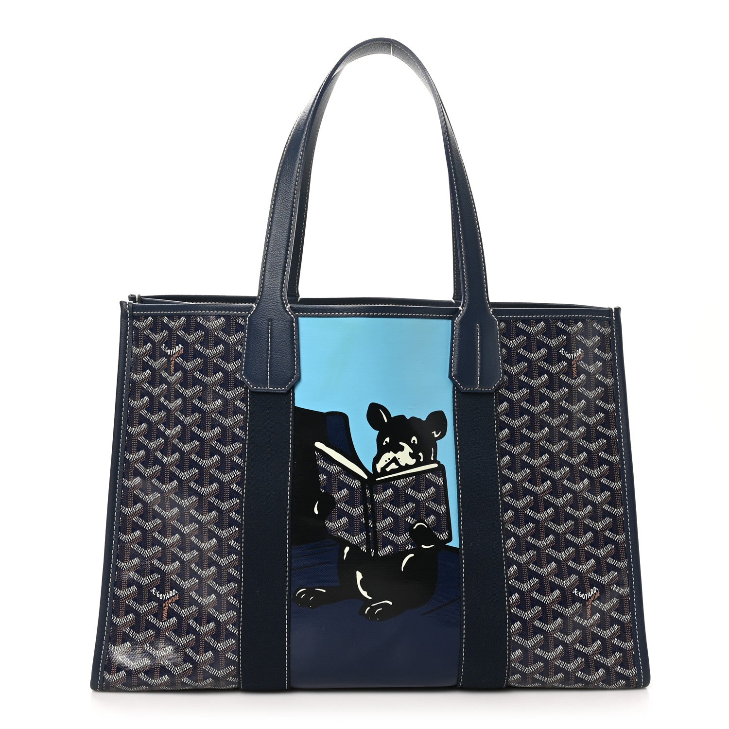 Goyard Goyardine Villette Tote Blue 1 of 10