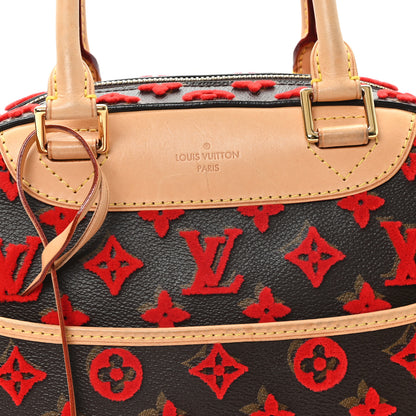 Louis Vuitton Monogram Tuffetage Deauville Cube Red 7 of 9