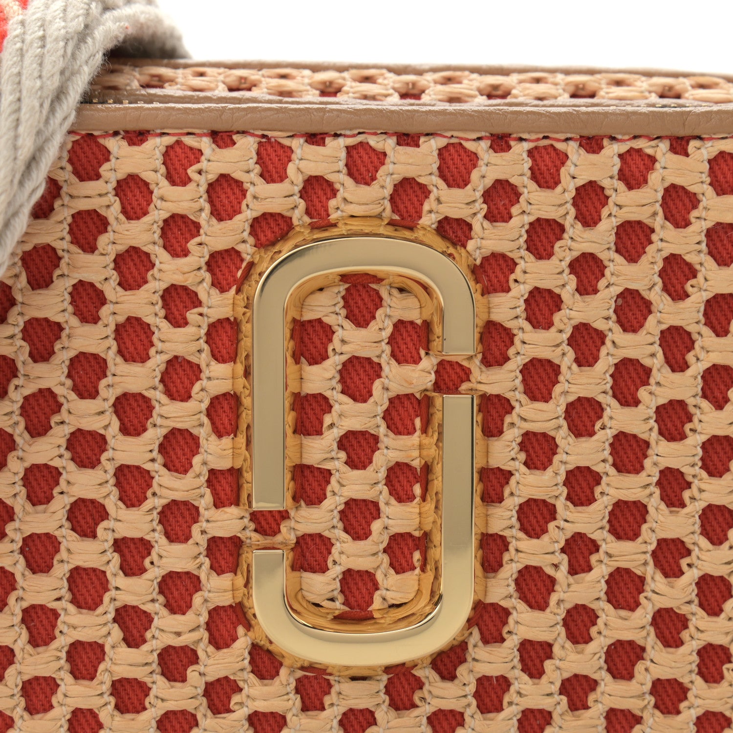 Marc Jacobs Woven Straw Snapshot Camera Bag Tan 9 of 11